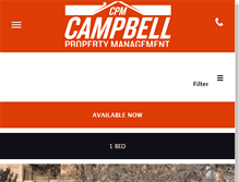 Tablet Screenshot of campbellmgmt.com